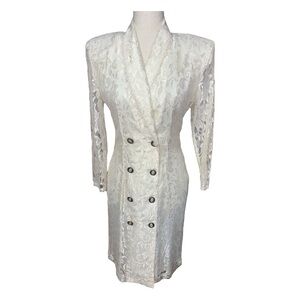 Elegant lace blazer dress
